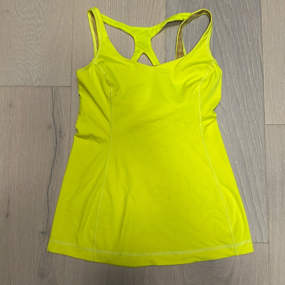 Neon lululemon tank top